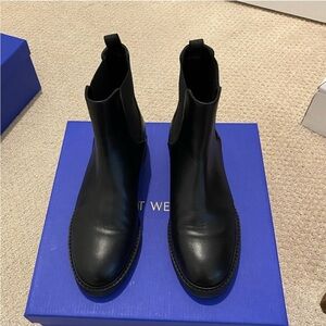 Stuart Weitzman Black Chelsea Booties